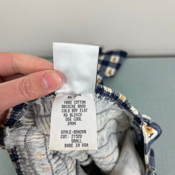 Vintage Zanoni by Jalate Plaid Sunflower Dress Small USA - Picture 5 of 8